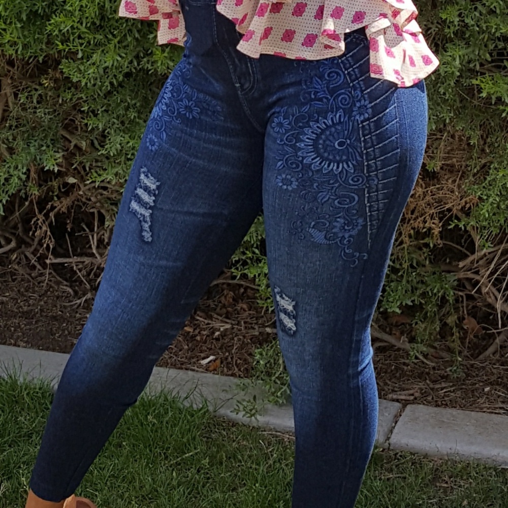 NWT Denim Design fleece Jeggings